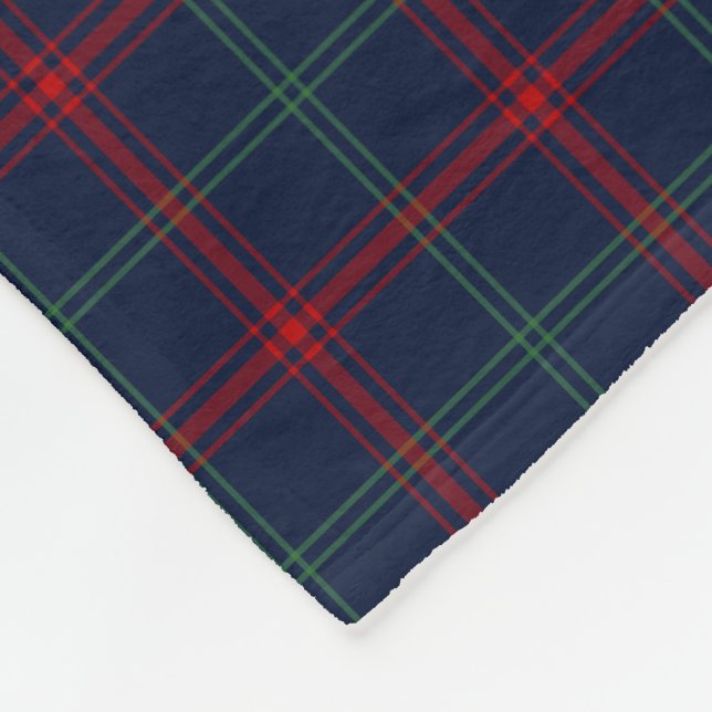 Couverture Polaire Lynch à plan bleu de la marine Tartan (Coin)