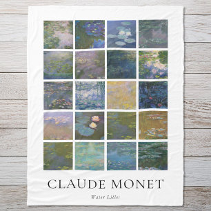 Couverture Polaire Lys d'eau Claude Monet