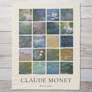 Couverture Polaire Lys d'eau Claude Monet