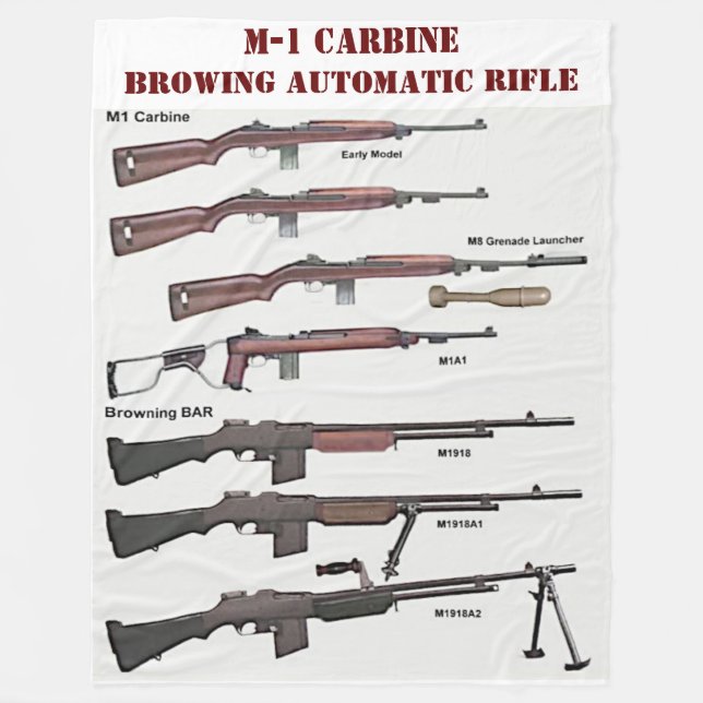Couverture Polaire M-1 CARBINE et BARRE (Devant)
