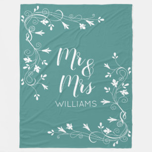 Couverture Polaire M. et Mme feuillus Choose Your Background Color de