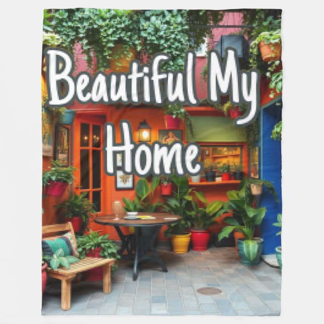 Couverture Polaire Ma Belle Maison  (Devant)