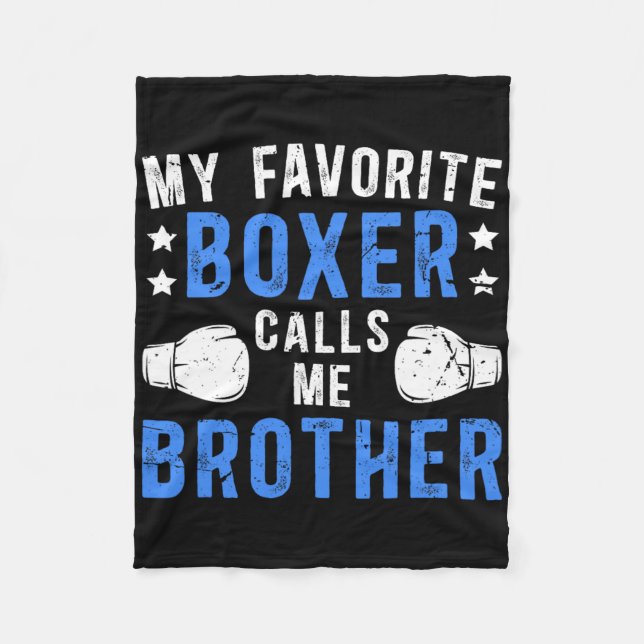 Couverture Polaire Ma boîte préférée m'appelle Brother Boxing Brother (Devant)
