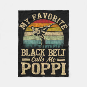 Couverture Polaire Ma ceinture noire préférée m'appelle Fête des père