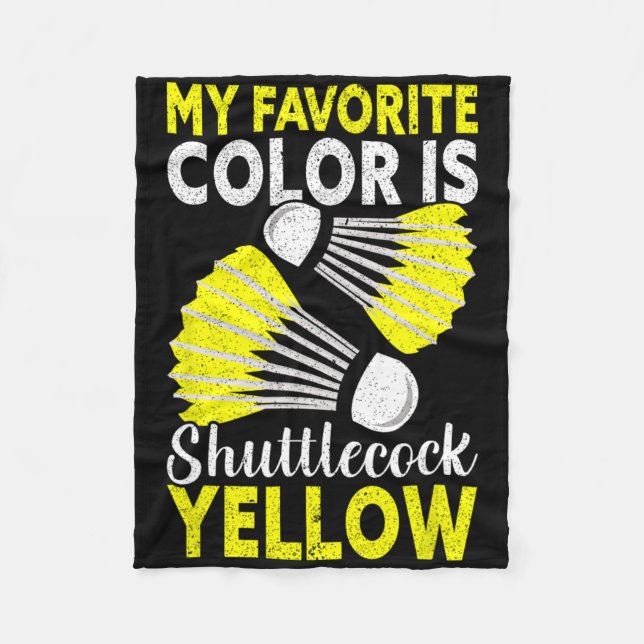 Couverture Polaire Ma Couleur Favorite Est Shuttle Yellow Funny Dmint (Devant)