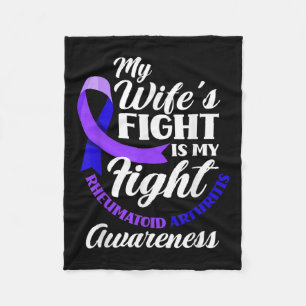 Couverture Polaire Ma Femme Combattre Est Ma Lutte Contre L'Arthrite 