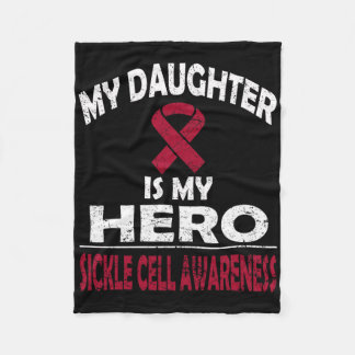 Couverture Polaire Ma Fille Est Mon Héros Sickle Cell Awareness T Shi