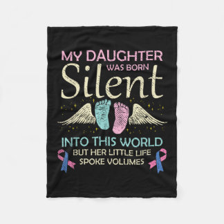 Couverture Polaire Ma fille est née Silent Infant Perte Sensibilisati