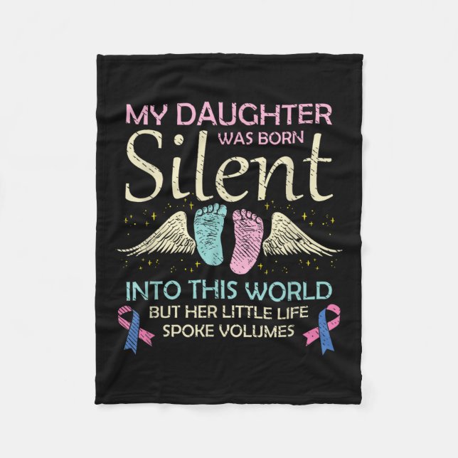 Couverture Polaire Ma fille est née Silent Infant Perte Sensibilisati (Devant)