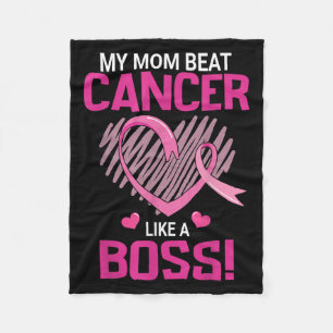 Couverture Polaire Ma Mère Battre Le Cancer Du Sein Comme Un Guerrier
