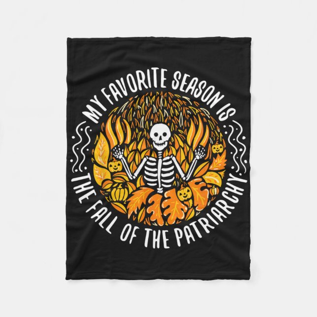 Couverture Polaire Ma Saison Préférée Est La Chute De La Femme Patria (Devant)