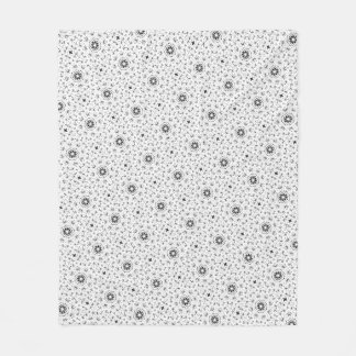 Couverture Polaire Maacah001 B&W Doodle abstrait