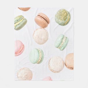 Couverture Polaire Macarons colorés : Doux Motif en chute.