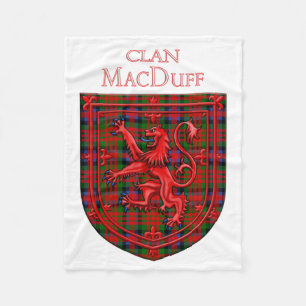 Couverture Polaire MacDuff Tartan Scottish Plaid Lion Rampant