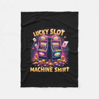 Couverture Polaire Machine à sous chanceuse pour amateurs de jeux de