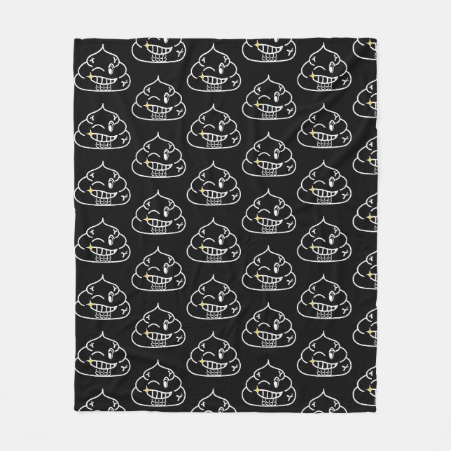 Couverture Polaire Macho Poop - Brootsch le PooPoo (Devant)