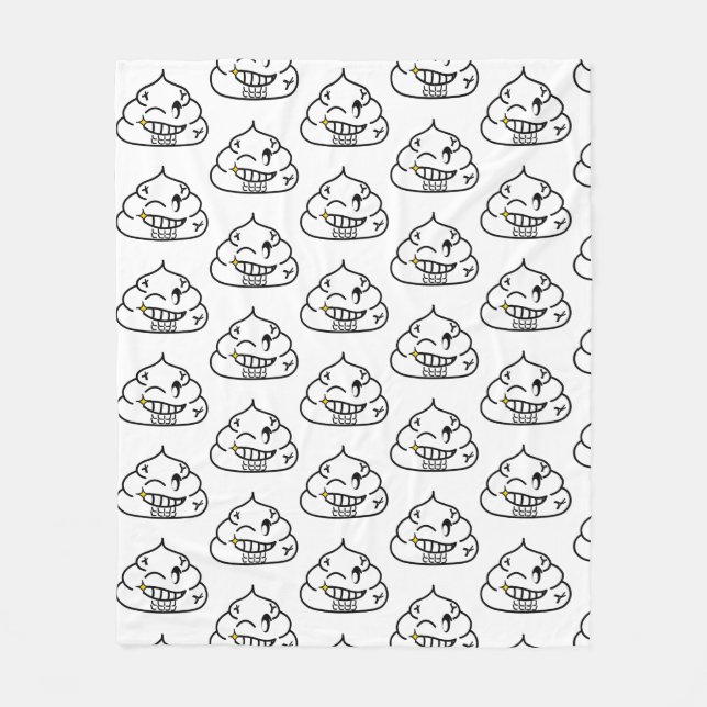 Couverture Polaire Macho Poop - Brootsch le PooPoo (Devant)