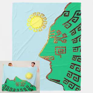 Couverture Polaire Machu Picchu Cusco Pérou Dessin Plaid en Laine