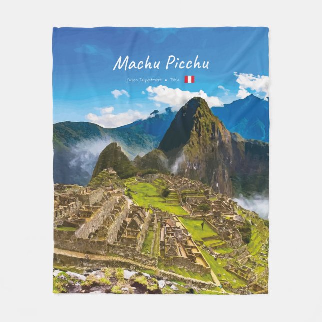 Couverture Polaire Machu Picchu, Pérou - Ruines de la citadelle inca (Devant)