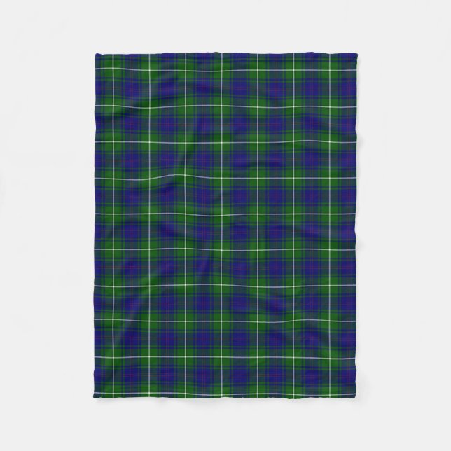 Couverture Polaire MacNeil bleu et vert Tartan Plaid (Devant)