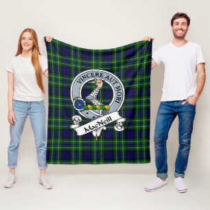 Couverture Polaire MacNeill Du Clan De Chasse Colonsay Badge Tartan P