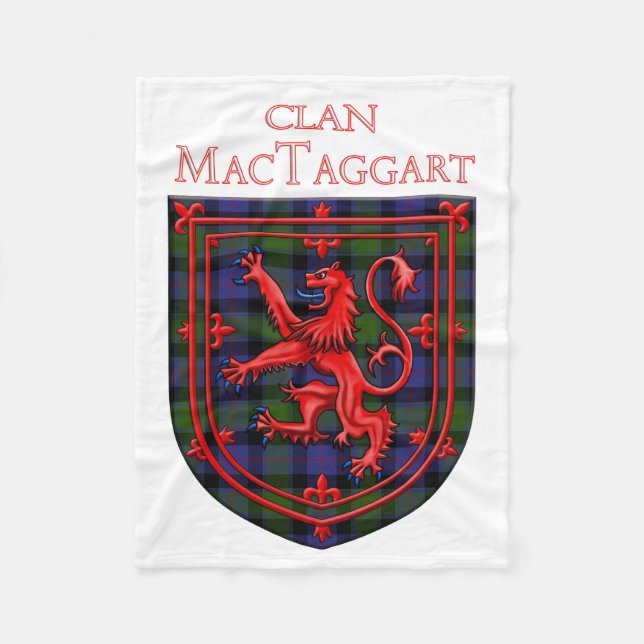 Couverture Polaire MacTaggart Tartan Scottish Plaid Lion Rampant (Devant)