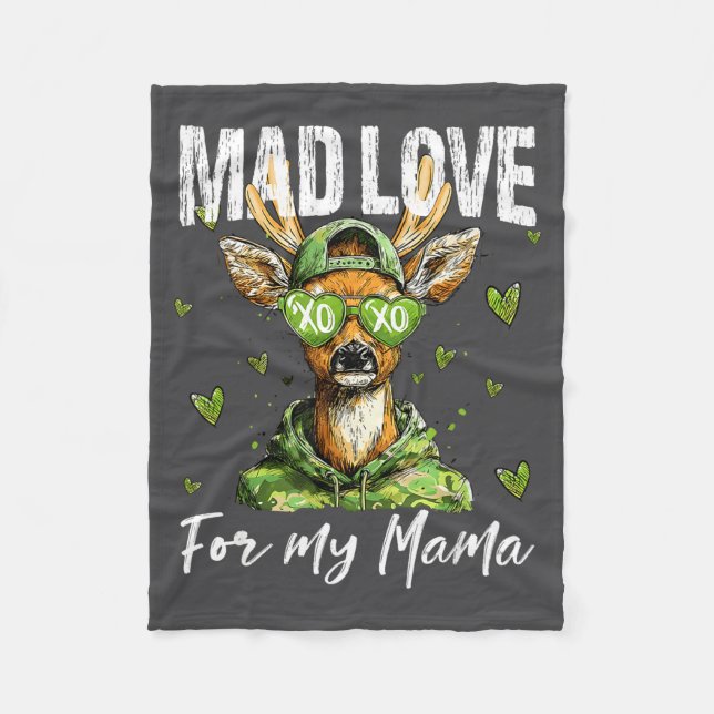 Couverture Polaire Mad Retro Love For My Mama Deer Hunting Boys Valen (Devant)