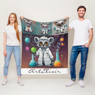 Couverture Polaire Mad Scientifique Lemur