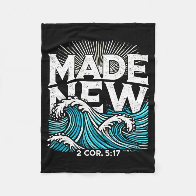 Couverture Polaire Made New Baptized Baptism  (Devant)