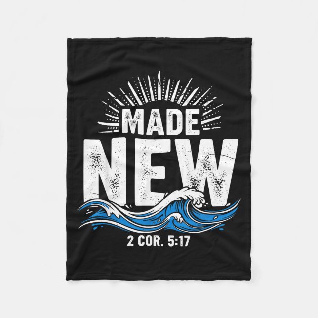 Couverture Polaire Made New Baptized Baptism  (Devant)