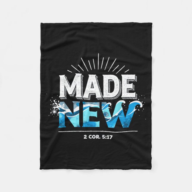 Couverture Polaire Made New Baptized Baptism  (Devant)