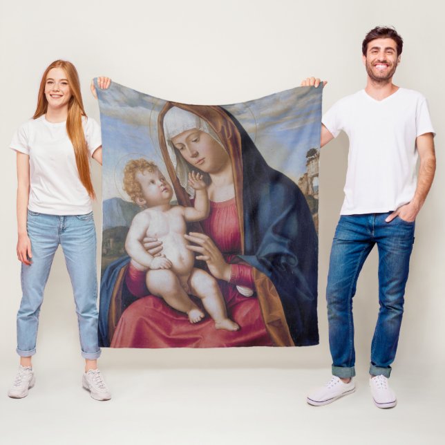 Couverture Polaire Madone et Enfant (En situation)