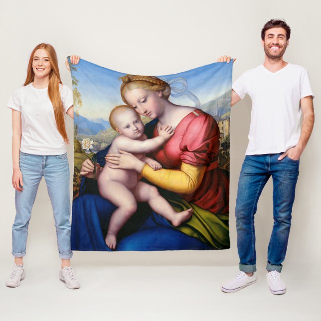 Couverture Polaire Madone et Enfant (En situation)