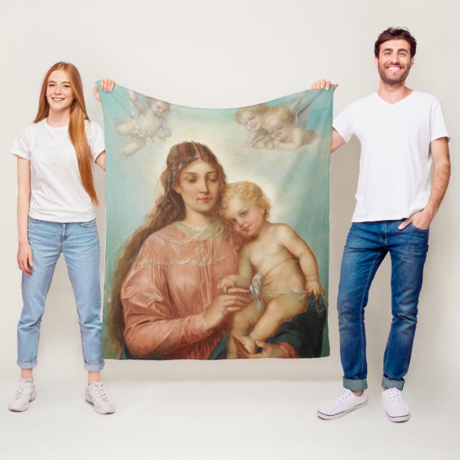 Couverture Polaire Madone et Enfant (En situation)
