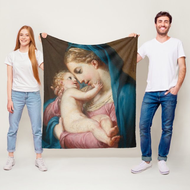 Couverture Polaire Madone et Enfant (En situation)