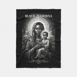 Couverture Polaire Madone noire mère noire et enfant Christian Bla