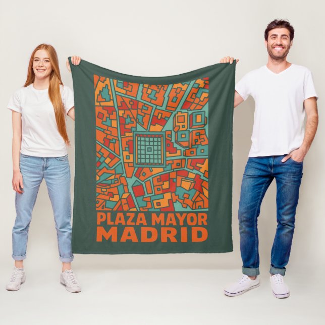 Couverture Polaire Madrid Plaza Mayor (En situation)