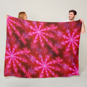 Couverture Polaire Magenta Starburst Mandelbrot Psychedelic Fractal