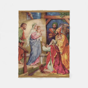 Couverture Polaire Magi de Vierge Marie les trois Rois Nativity