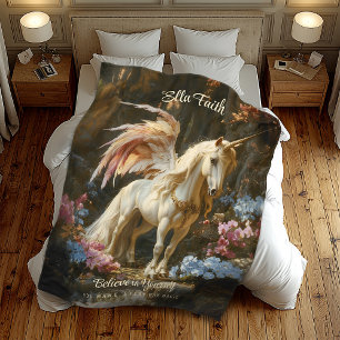 Couverture Polaire Magical Fairytale Unicorn Nursery ou Ado
