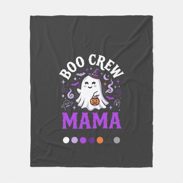 Couverture Polaire Magie de maman Halloween Boo (Devant)