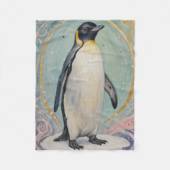Couverture Polaire Magique Pastel Penguin (Devant)