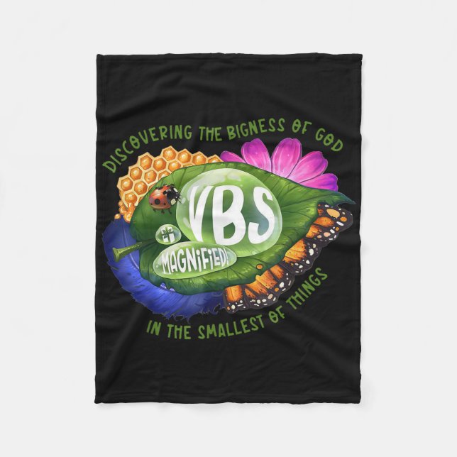 Couverture Polaire Magnified Vbs 2025 Discovering The Bigness Of God  (Devant)
