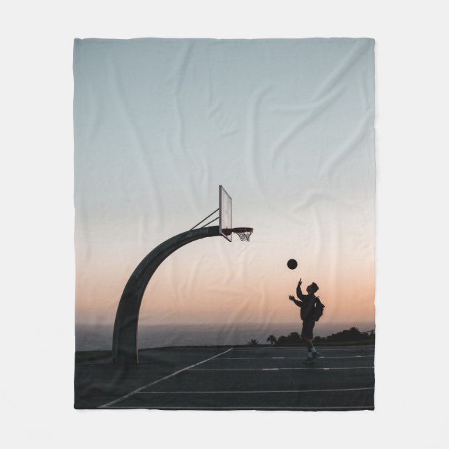 Couverture Polaire Magnifique panier de basket (Devant)