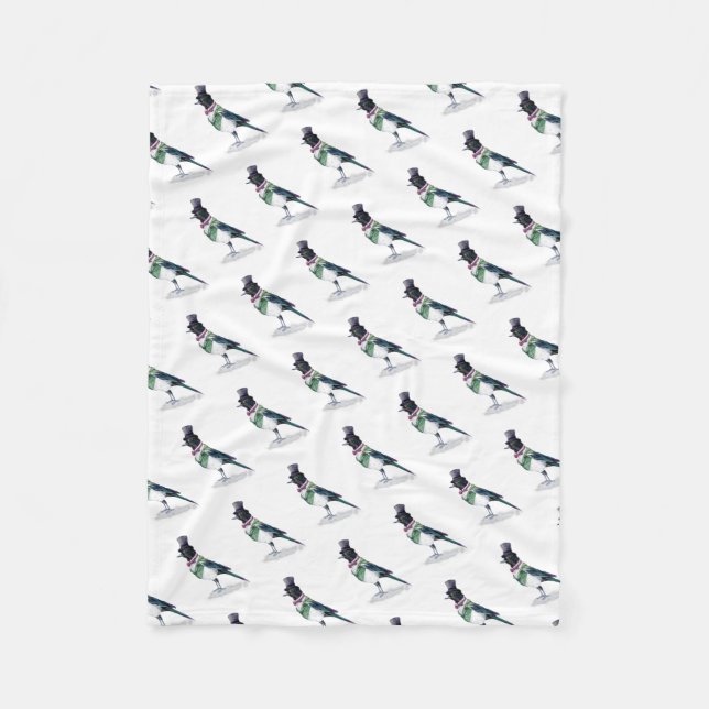 Couverture Polaire Magpie Bird de l'État de Victoria (Devant)