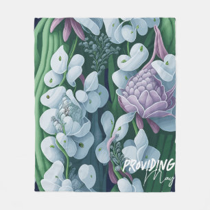 Couverture Polaire Mai Lily De La Vallée Fleece Blanket