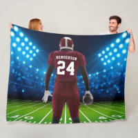 Maillot bordeaux Joueur de football personnalisé
