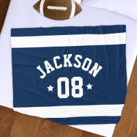 Maillot de sport de la marine Nom et Numéro