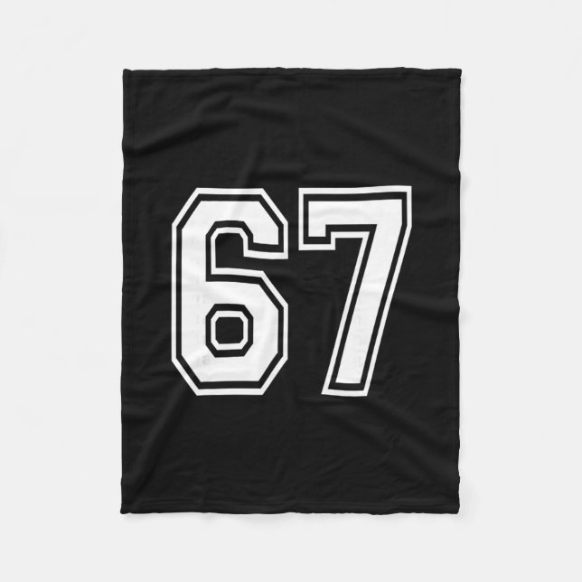 Couverture Polaire Maillot de sport d'équipe uniforme numéroté 67 67è (Devant)