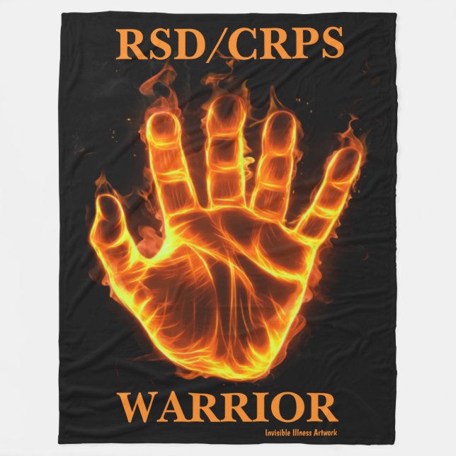 Couverture Polaire Main/Flammes...RSD/CRPS (Devant)